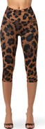 Naked Wardrobe Naked Print High Waist Capri Leggings