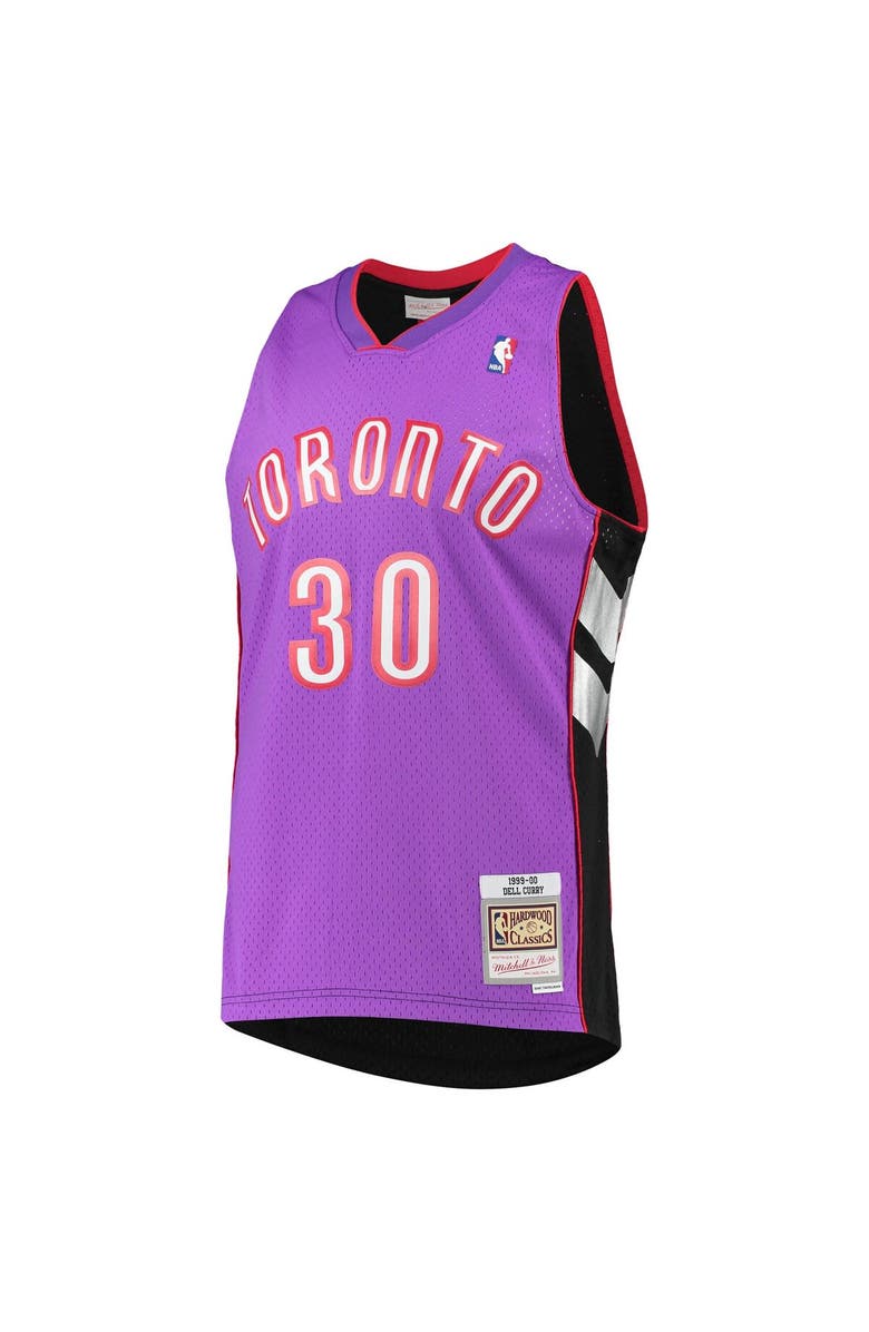 Mitchell & Ness Men's Mitchell & Ness Dell Curry Purple Toronto Raptors 2001/02 Hardwood Classics Swingman Jersey, Alternate, color, 
