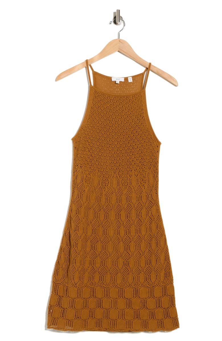 A.L.C. Mimi Sweater Dress, Main, color, Sepia