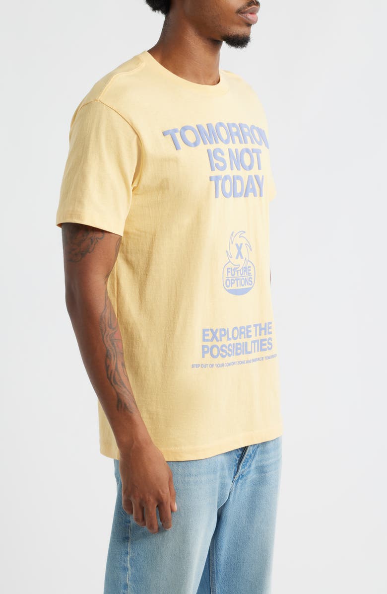 The Forecast Agency Tomorrow is Not Today Cotton Graphic T-Shirt, Alternate, color, Sunburst