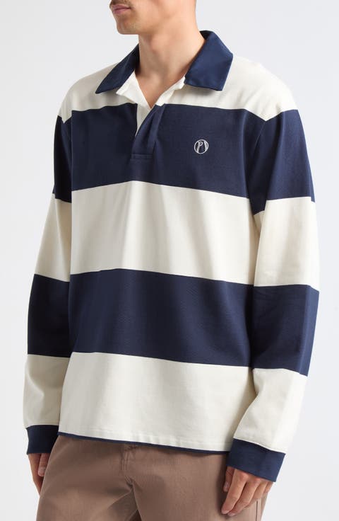 Ball Stripe Long Sleeve Rugby Shirt
