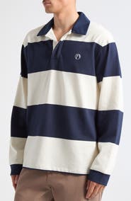 PALMES Ball Stripe Long Sleeve Rugby Shirt