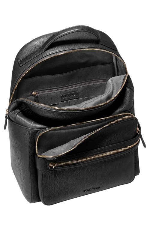 Cole Haan Davis Leather Backpack In Black