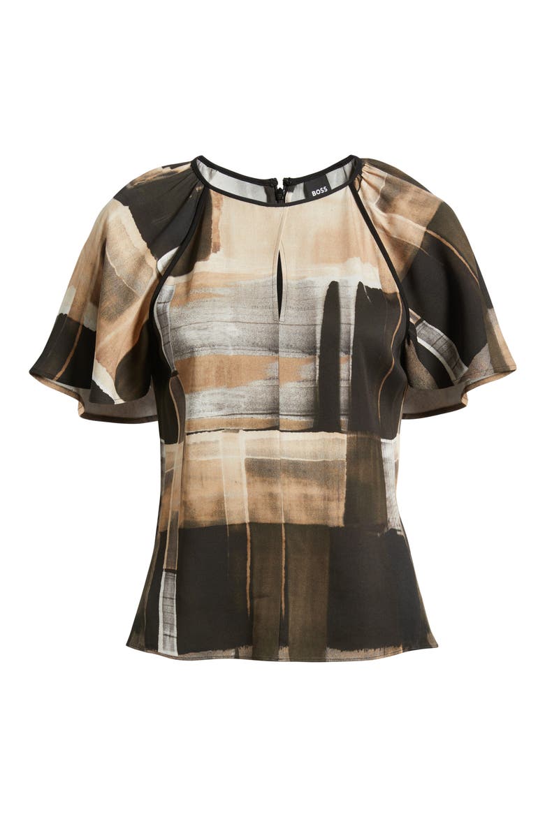 Bivalia Flutter Sleeve Top, Alternate, color, OPEN MISC