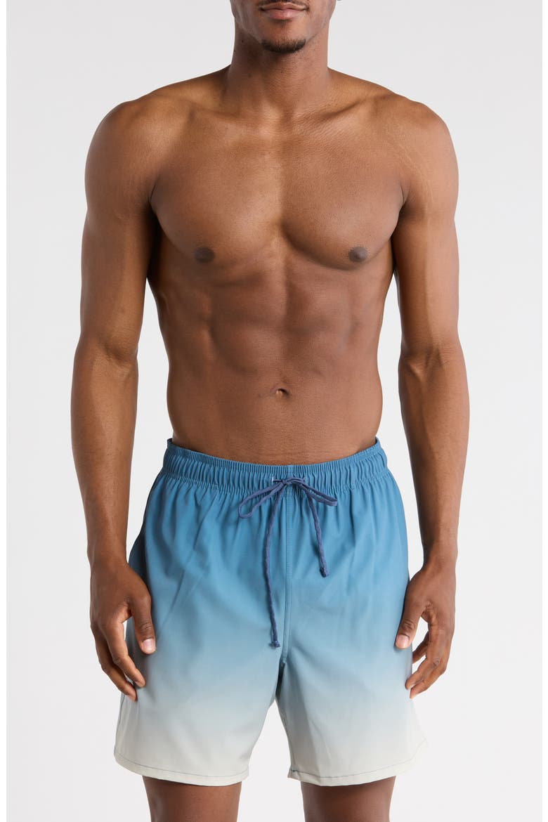 Ombrè Swim Trunks, Main, color, BERING SEA TO BIRCH