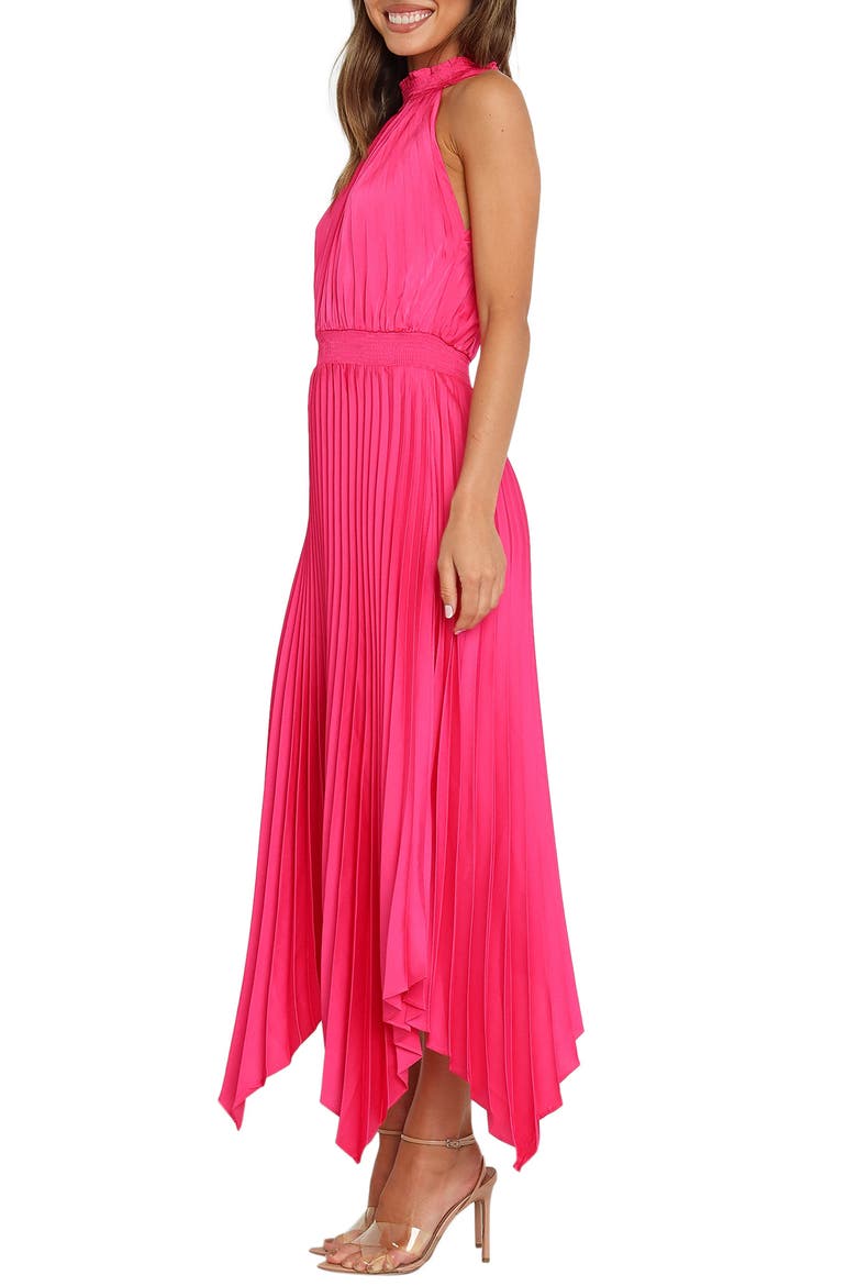 Dominique Pleated Sleeveless Maxi Dress, Alternate, color, PINK