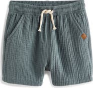 NEXT Kids' Cotton Gauze Drawstring Shorts