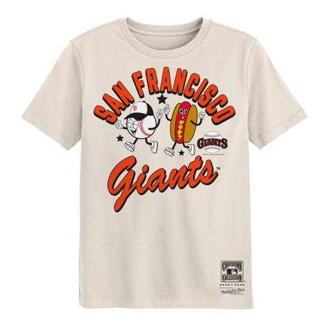 Preschool Mitchell & Ness  Natural San Francisco Giants Snack T-Shirt