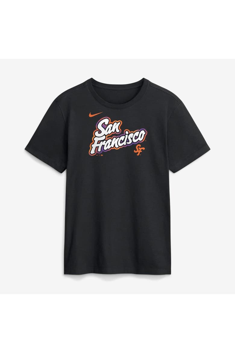 Men's Nike Black San Francisco Giants City Connect Wordmark T-Shirt, Alternate, color, Black