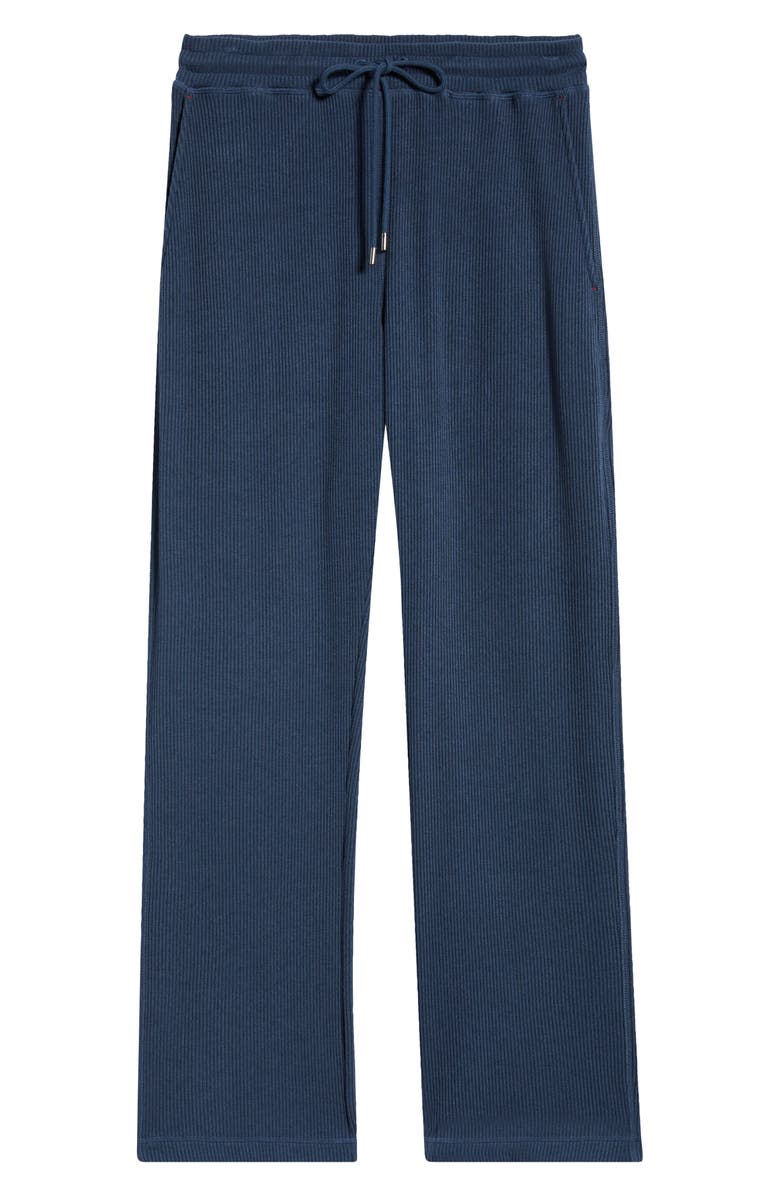 Daniel Buchler Ribbed Drawstring Pajama Pants, Alternate, color, College Navy