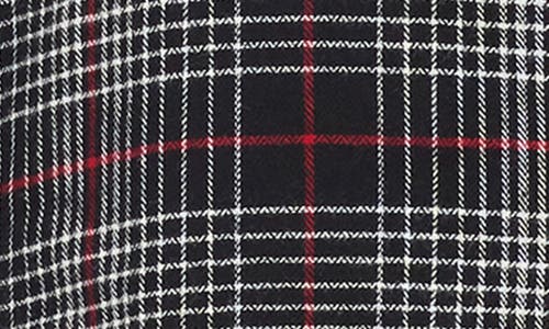 Foxcroft Boyfriend Plaid Cotton Button-up Shirt In Black Multi
