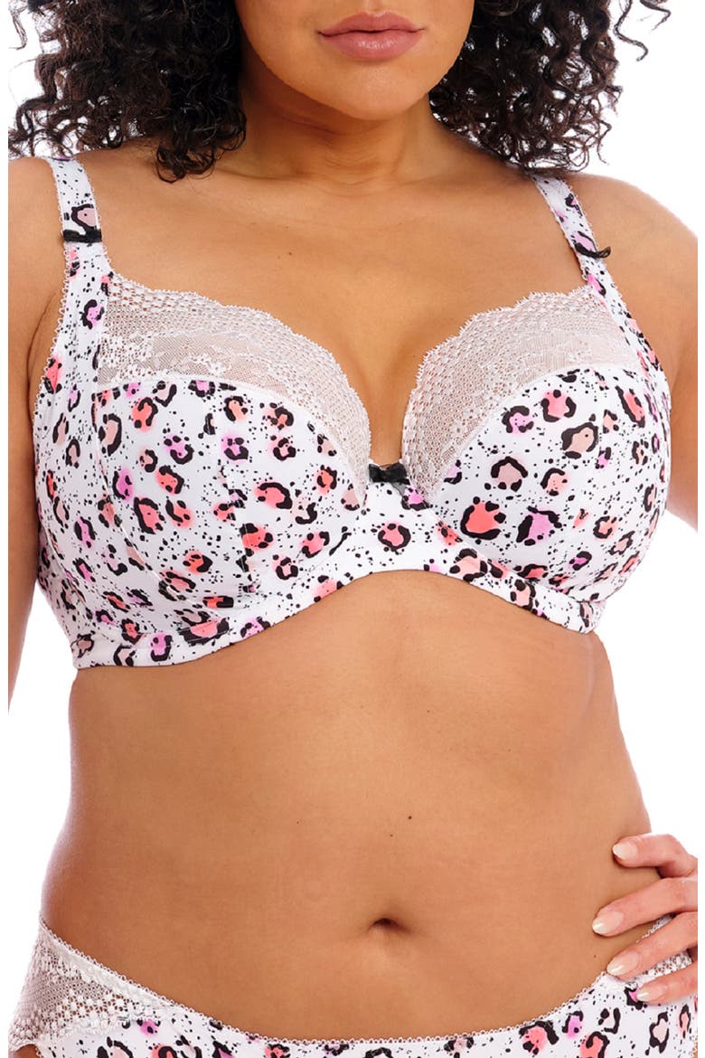 Lucie Full Figure Underwire Plunge Bra, Main, color, RUMBLE