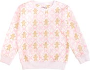 Sweet Wink Gingerbread Bow Trellis Christmas Sweatshirt