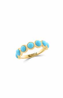 EFFY 14K Gold Plated Sterling Silver Turquoise Ring