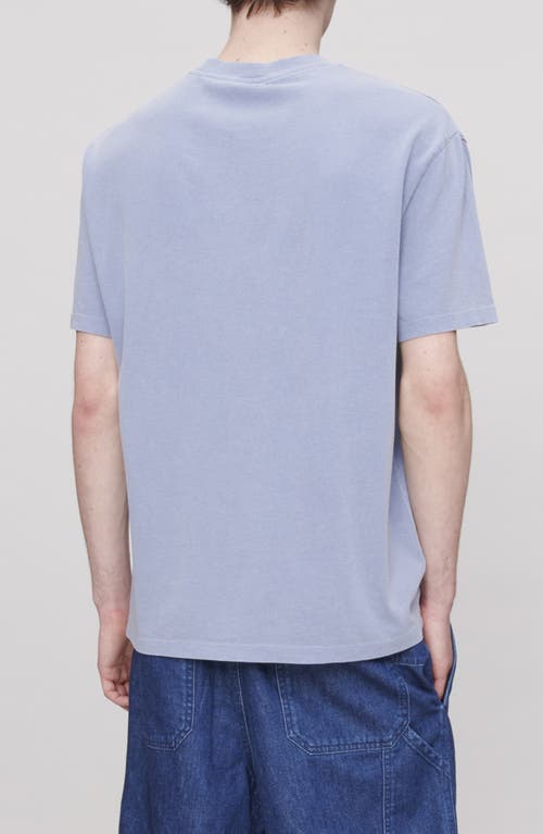 Apc A. P.c. Davy Logo Graphic Tee In Blue