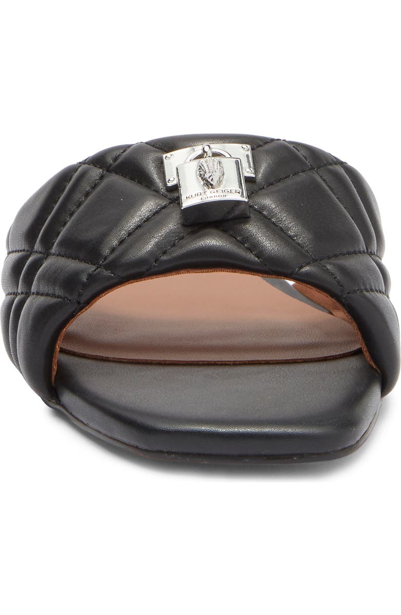 Kurt Geiger London Brixton Quilted Slide Sandal, Alternate, color, Black