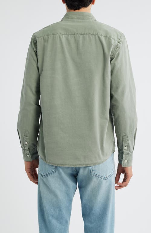 Alex Crane Pac Organic Cotton Button-up Shirt In Green