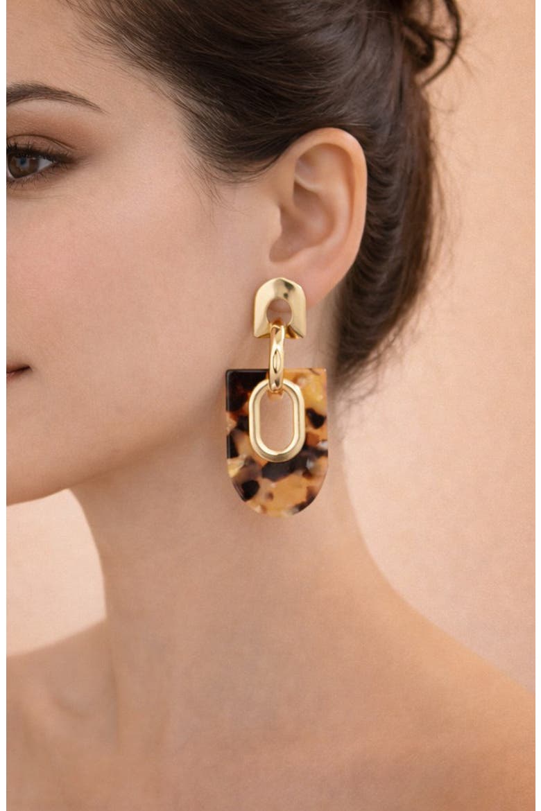 Yvette Statement Drop Earrings, Alternate, color, GOLD