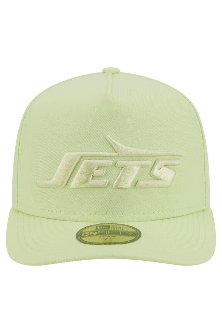 Men's New Era Green New York Jets Color Pack A-Frame 59FIFTY Fitted Hat, Alternate, color, Green