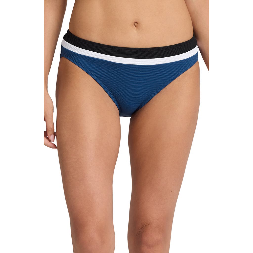 Shop Tommy Bahama Island Cays Colorblock Hipster Swim Bottoms In Light Indigo Tide