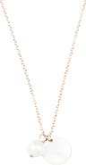 LIKHA Mother-of-Pearl Round & Pearl Pendant Necklace