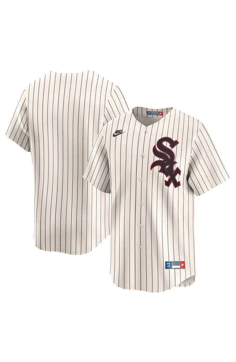 Nike Men's Nike Black Chicago White Sox Cooperstown Collection Limited Jersey, Main, color, Cream