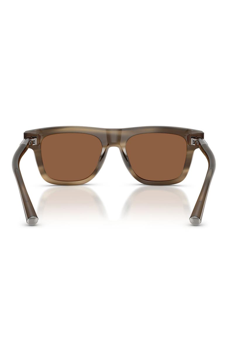 52mm Square Sunglasses, Alternate, color, STRIPED TOBACCO / BRONZE