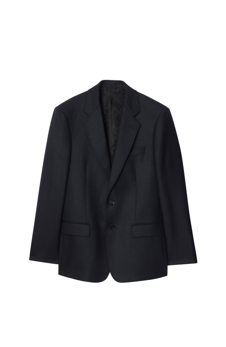 Burberry Check Wool Tailored Jacket, Alternate, color, Tarmac Grey/Dark Pewter Grey