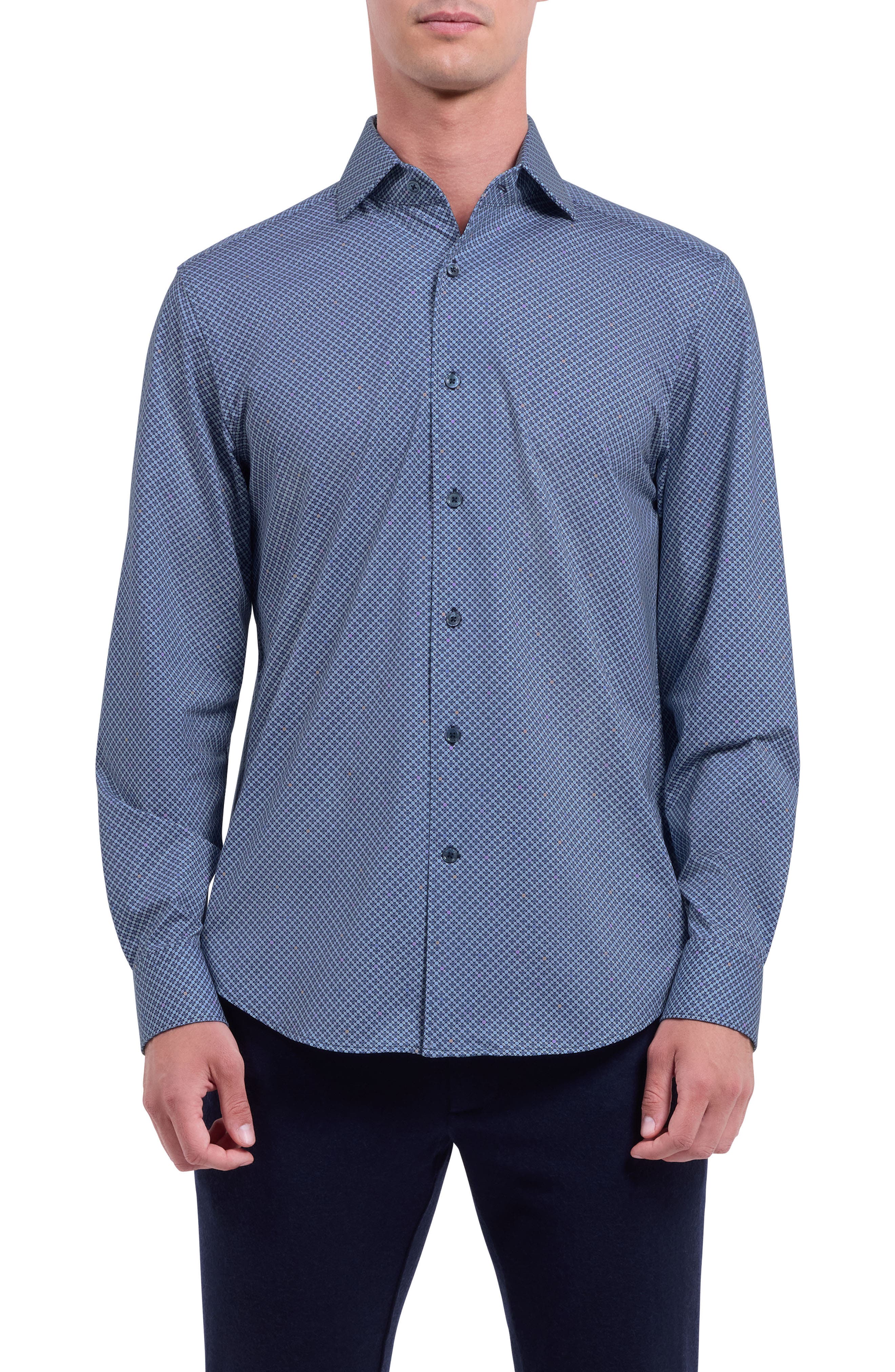 Devon OoohCotton Geo Print Button-Up Shirt