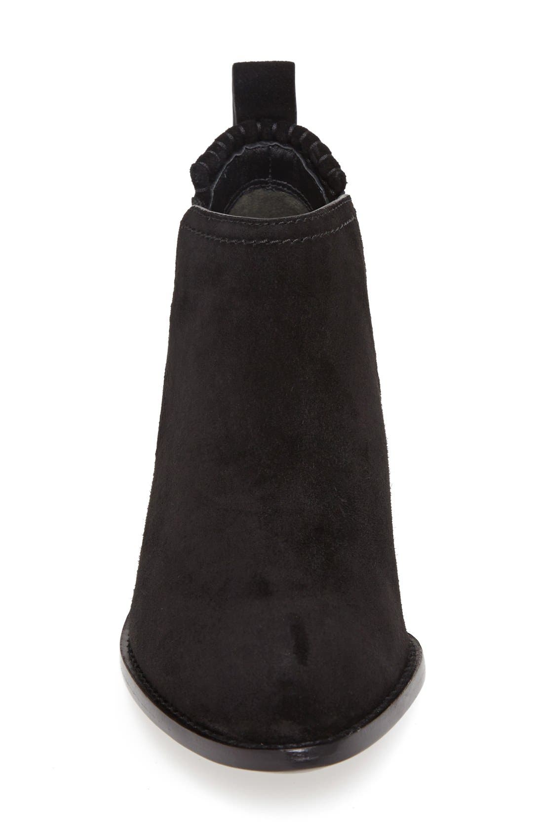 'Kori' Ankle Boot, Alternate, color, BLACK / SILVER