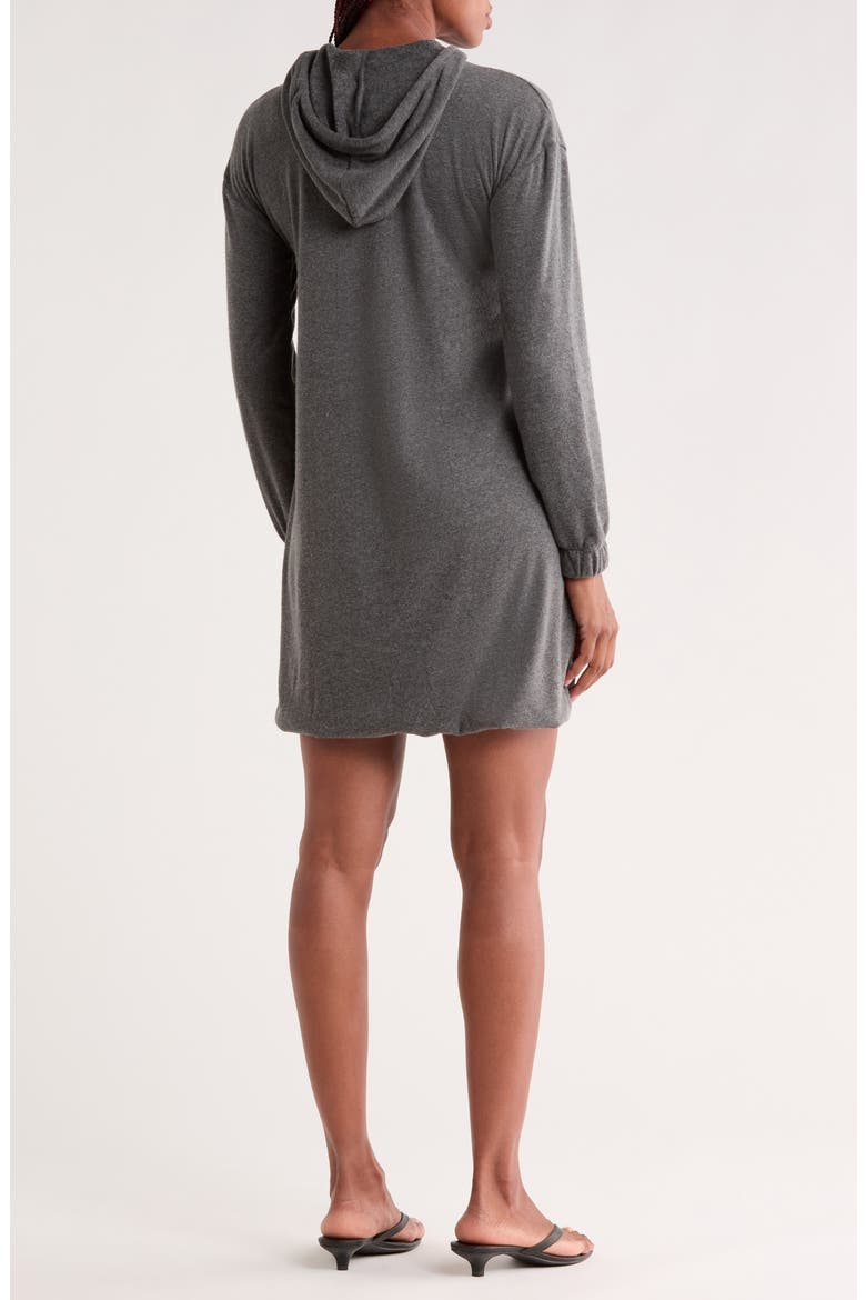 Hooded Sweatshirt Dress, Alternate, color, HEATHER GREY