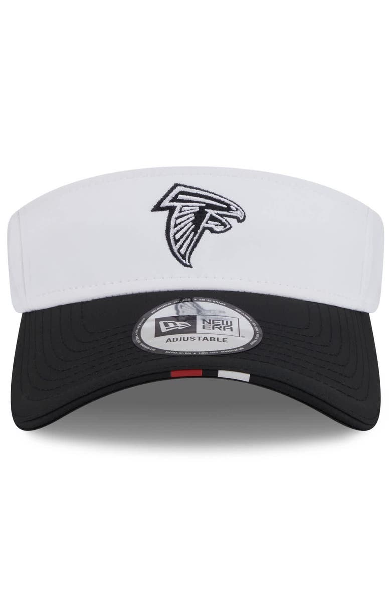New Era Men's New Era White/Black Atlanta Falcons 2025 NFL Training Camp Adjustable Visor, Alternate, color, White