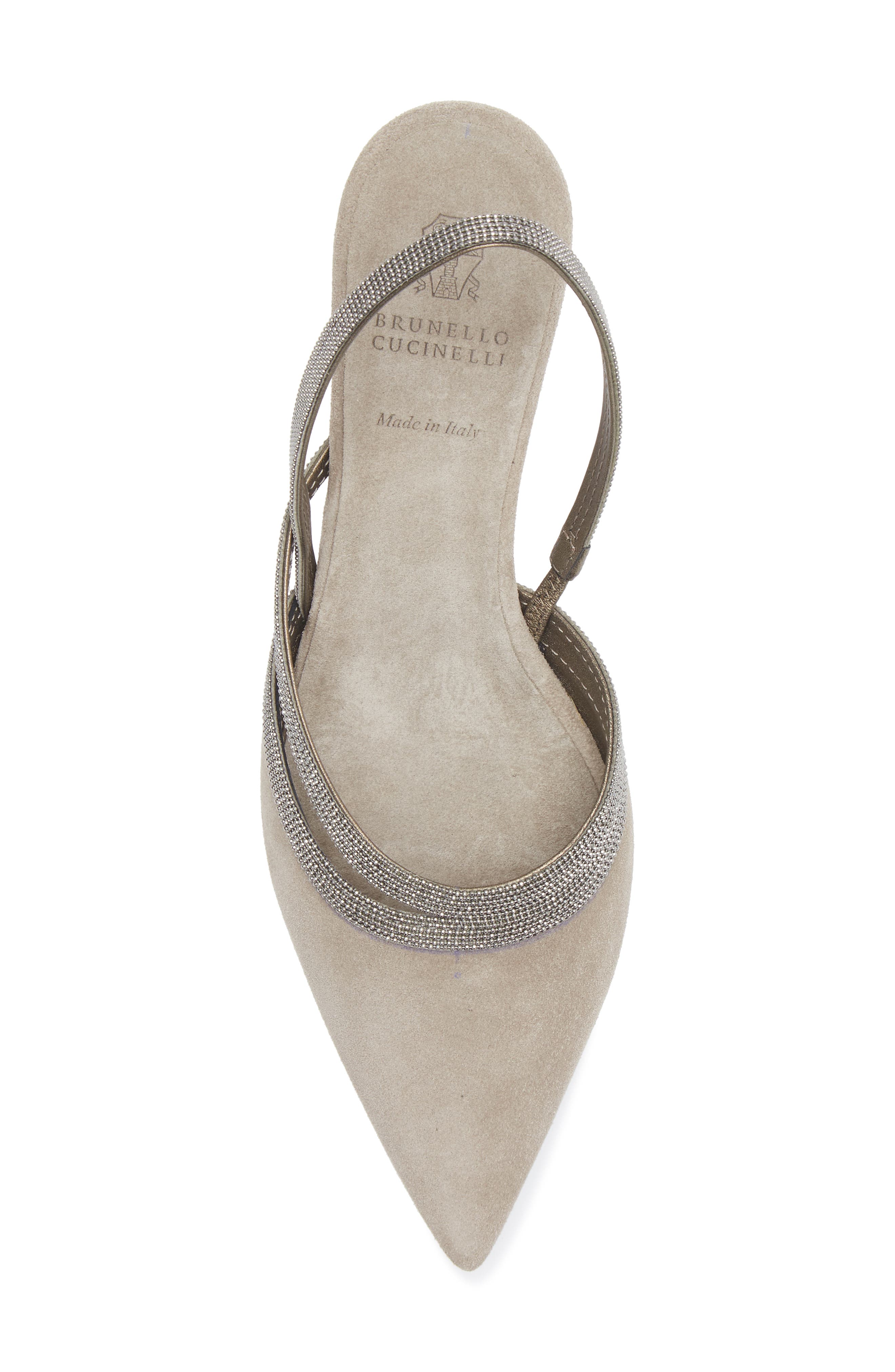 Brunello Cucinelli Monili Slingback Pump, Alternate, color, 