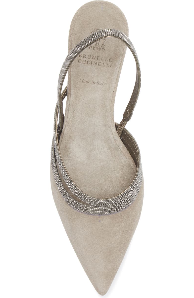 Brunello Cucinelli Monili Slingback Pump, Alternate, color,