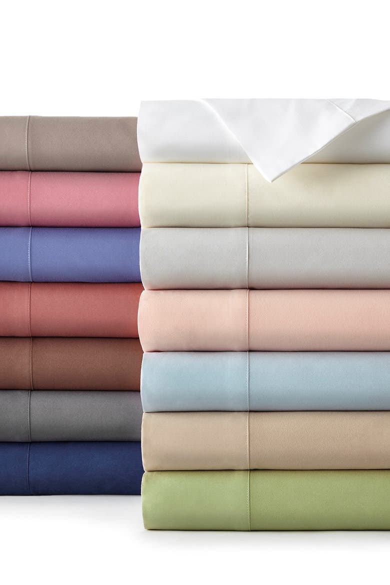 Southshore Essentials Double Brushed 100 GSM Sheet Set, Alternate, color, DENIM BLUE