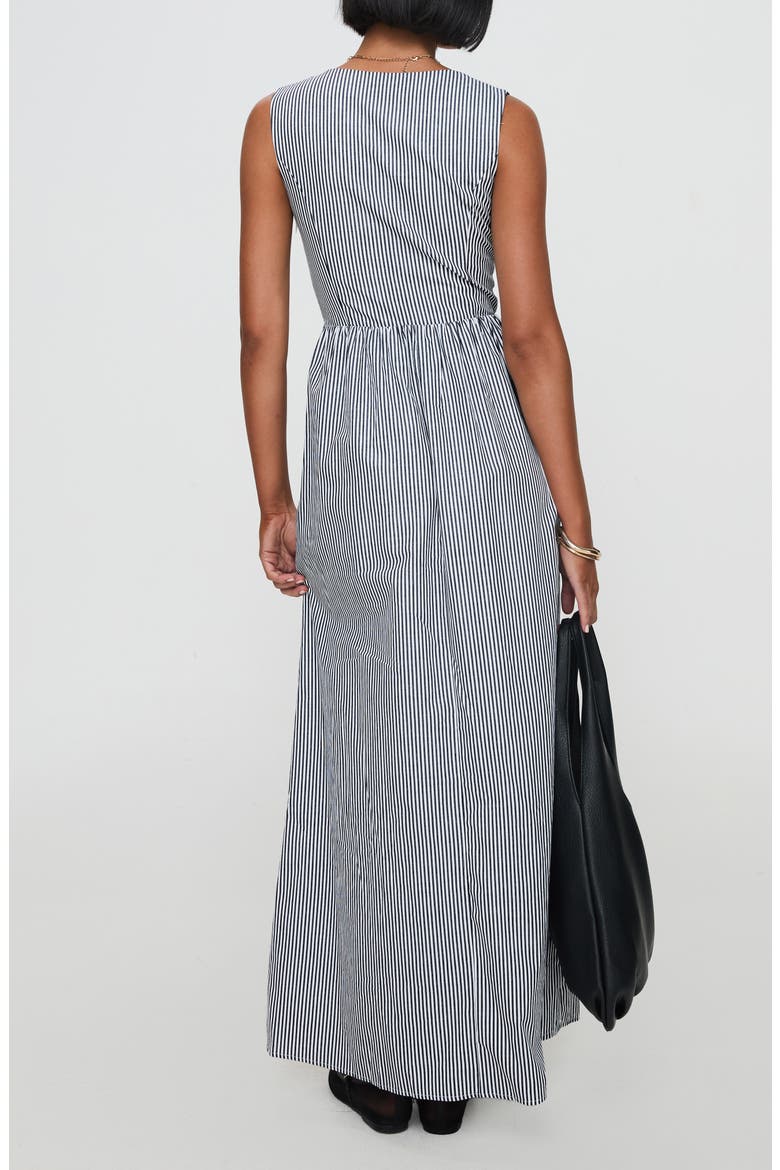 pokey stripe sleeveless cotton maxi dress Pokey Stripe Sleeveless Cotton Maxi Dress (Women)