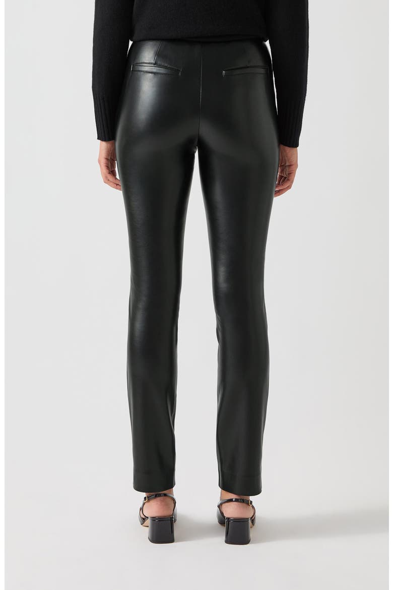 Ellen Faux Leather Skinny Pants, Alternate, color, BLACK