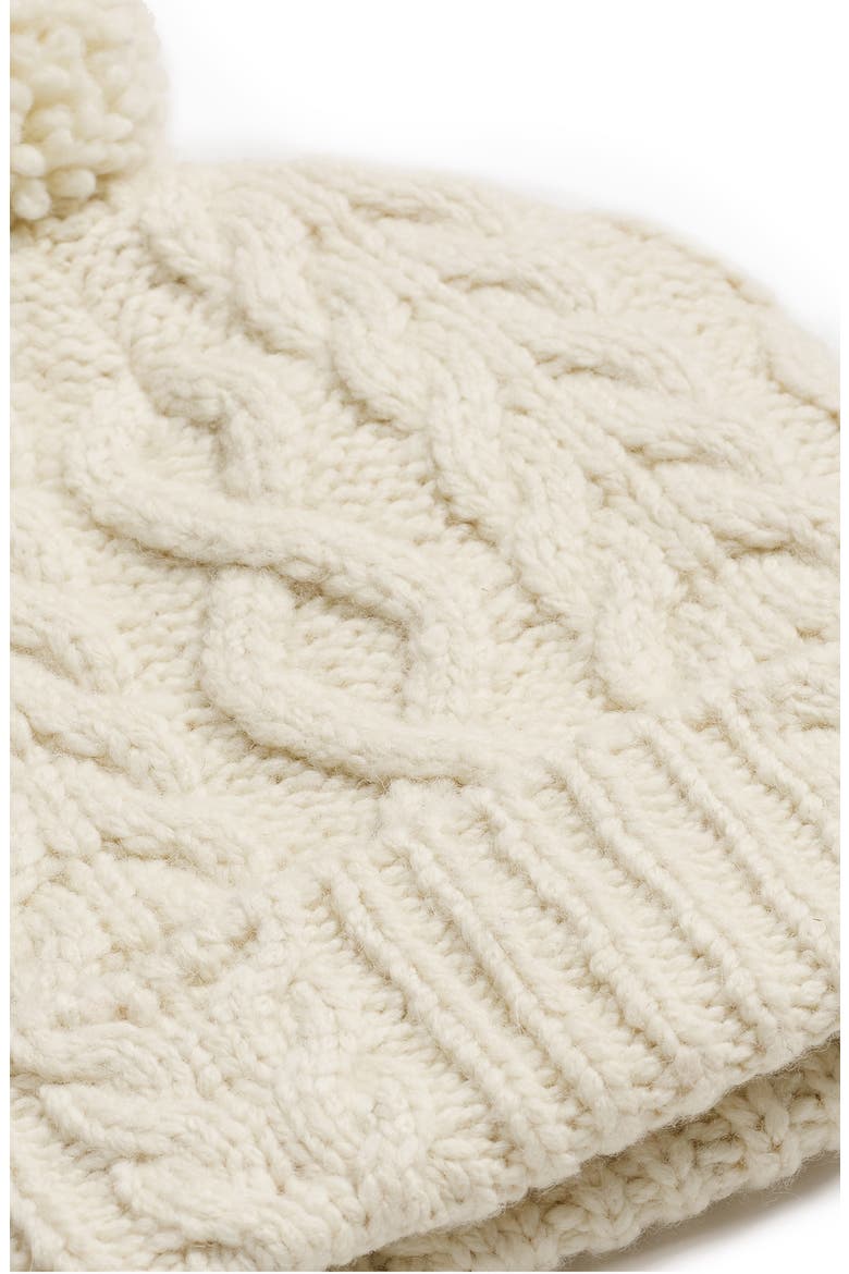 Ariel Pom Wool Blend Beanie, Alternate, color, IVORY