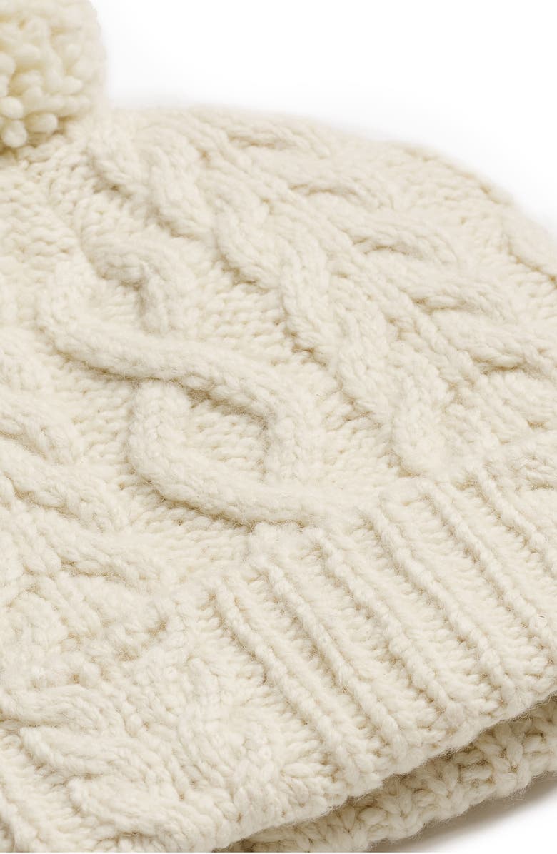 rag & bone Ariel Pom Wool Blend Beanie, Alternate, color,