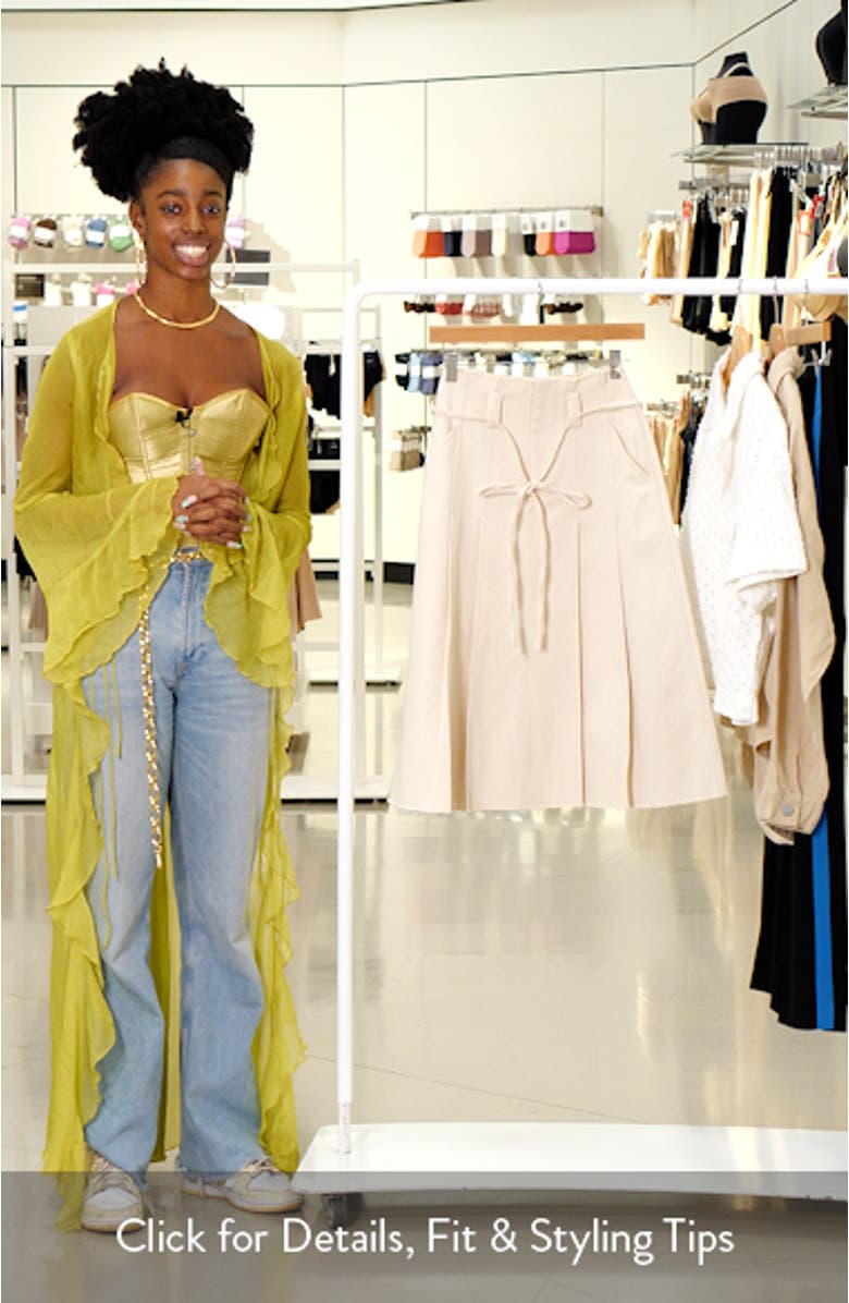 Paperbag Waist Cotton Skirt, sales video thumbnail