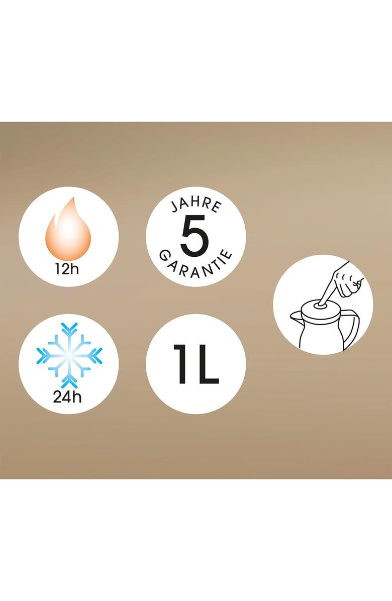 CILIO Monza Premium Insulated Server, Durable Glass Liner, 34 fl. Oz, Alternate, color, Black