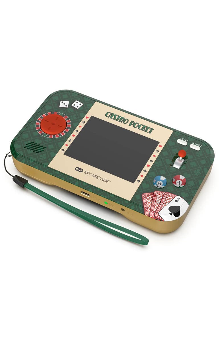 My Arcade Myarcade Dgun3946 Casino Pocket Handheld Gaming Sy, Alternate, color, Multicolor