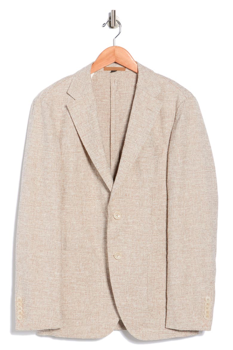 Wool Blend Seersucker Suit Jacket, Alternate, color, LIGHT BEIGE