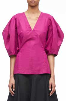 V-Neck Puff Sleeve Top