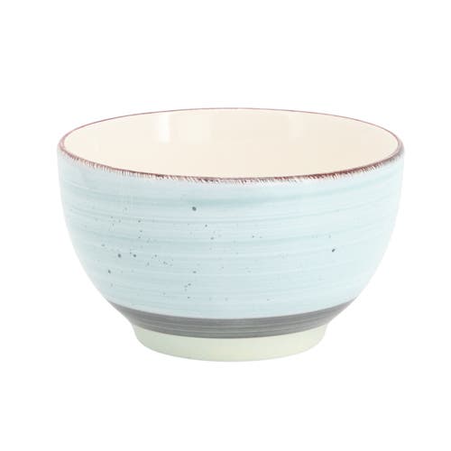 Gibson Home Holcomb 12 Piece Ceramic Dinnerware Set In Blue