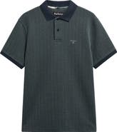 Barbour Harworth Textured Stripe Cotton Polo