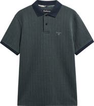Barbour Harworth Textured Stripe Cotton Polo