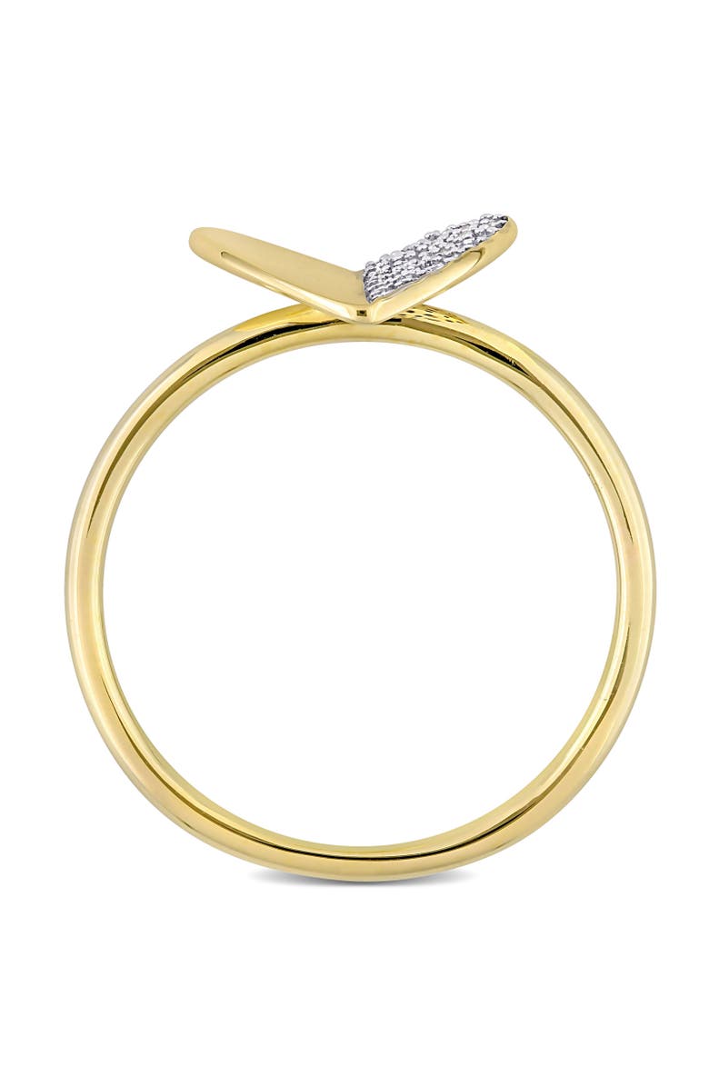 Julianna B. Diamond Heart Ring 10K Gold, Alternate, color, 10K Gold