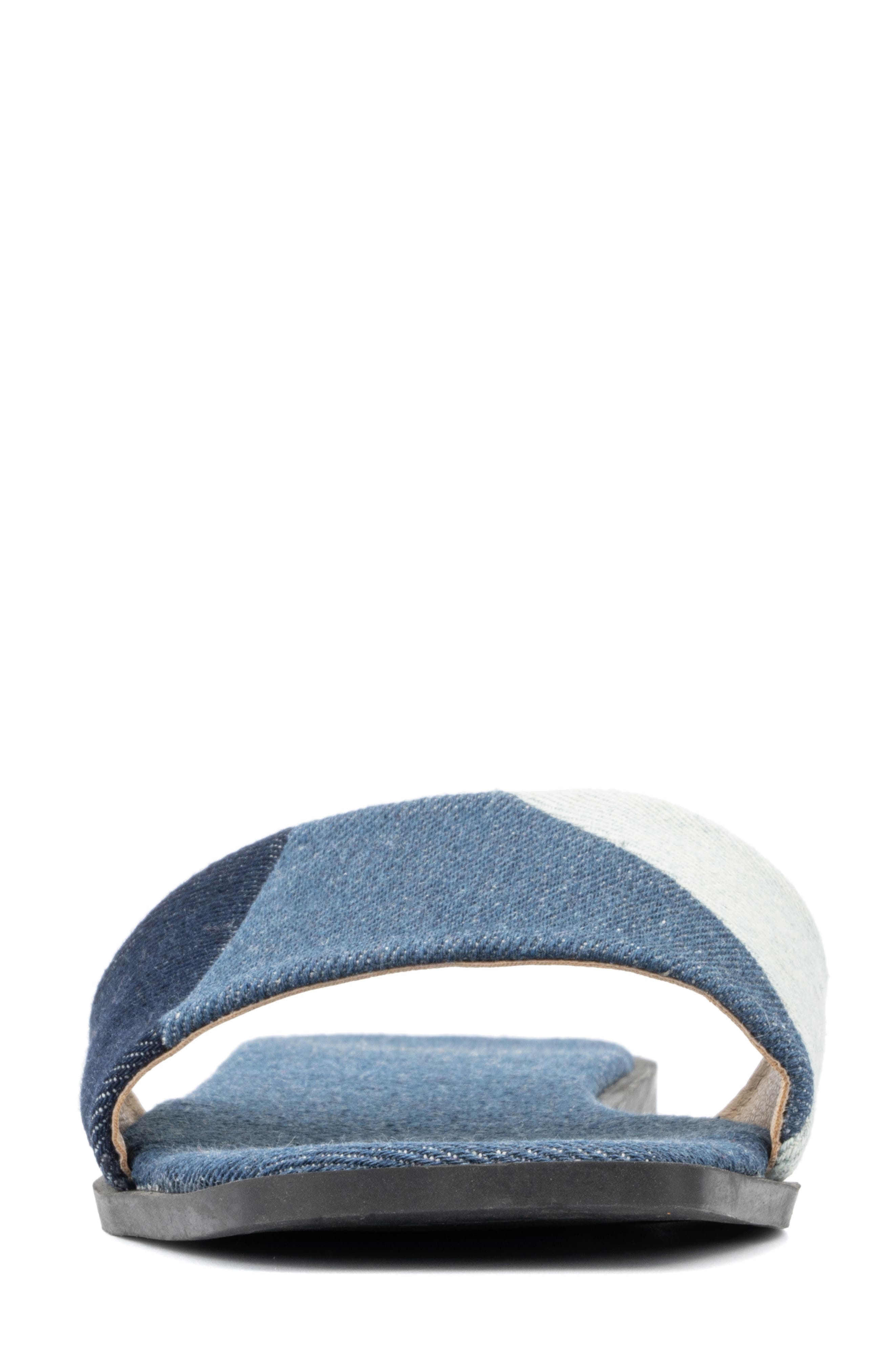 NEW YORK AND COMPANY Janice Slide Sandal, Alternate, color, Blue