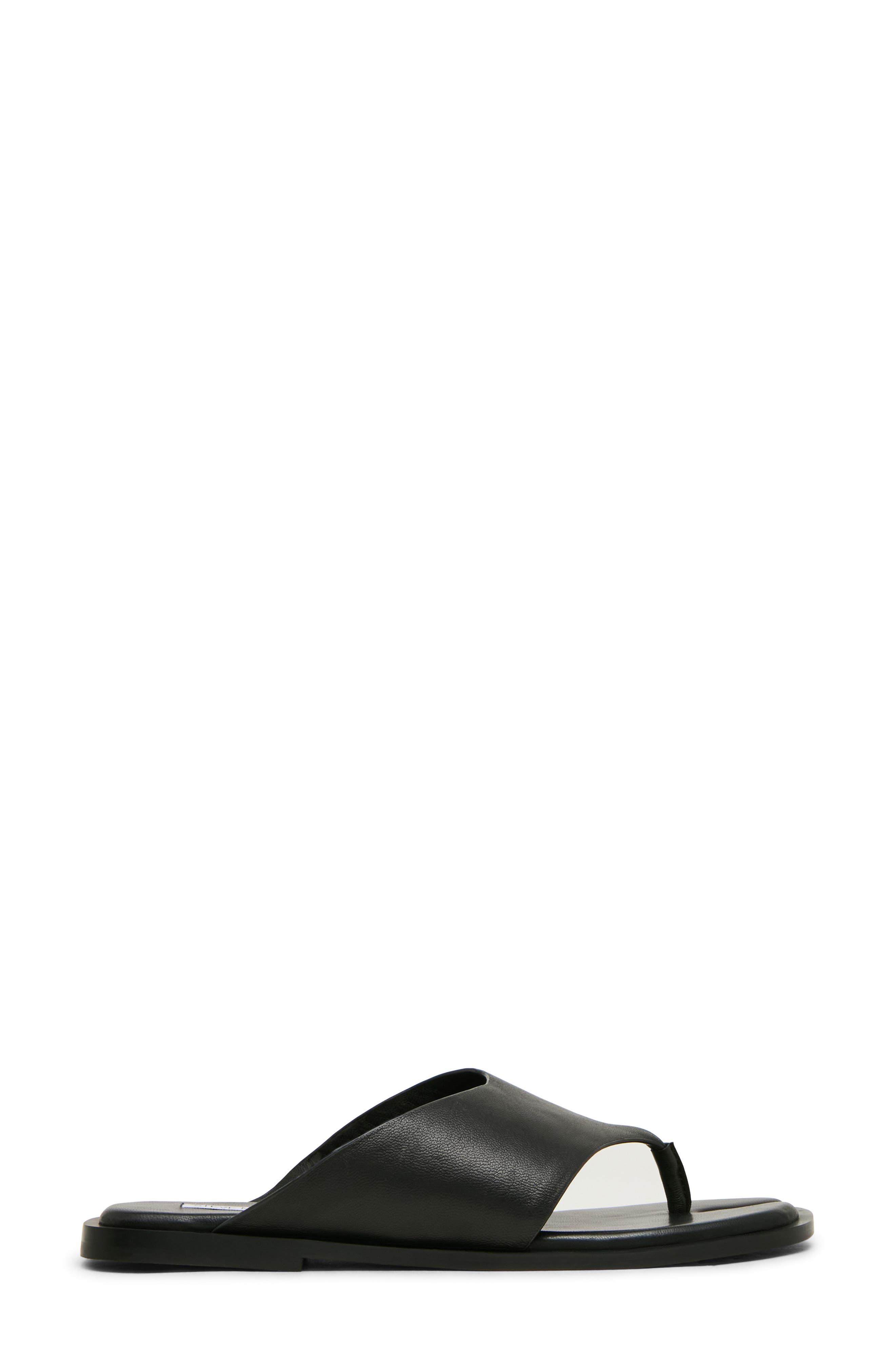 Steve Madden Illia Flip Flop, Alternate, color, Black Leather
